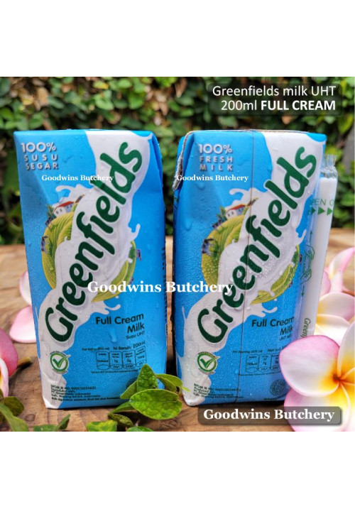 Milk Susu UHT Greenfields FULL CREAM 200ml
